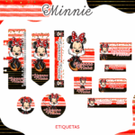 Arquivo Etiqueta Escolar MINNIE