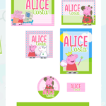 Arquivo Etiqueta Escolar Peppa Pig