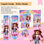 Arquivo Etiqueta Escolar Robox Menina
