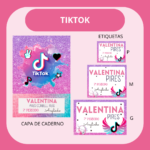 Arquivo Etiqueta Escolar TIKTOK