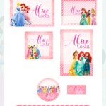 Arquivo Etiqueta Escolar Princesas Disney