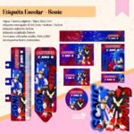 Arquivo Etiqueta Escolar  Sonic 02