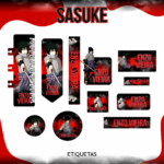 Arquivo Etiqueta Escolar SASUKE