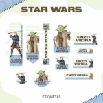Arquivo Etiqueta Escolar STAR WARS