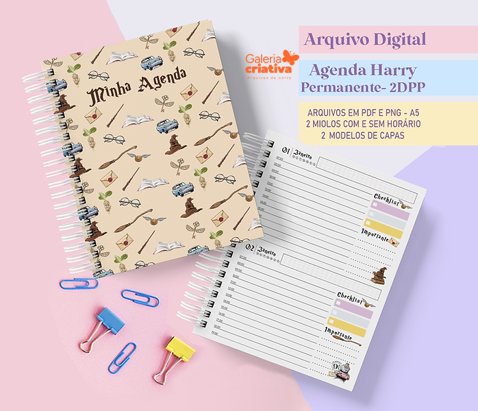 5 - Agenda Harry Potter PERMANENTE-2DPP Arquivo Agenda Harry Potter Permanente 2DPP - Imagem 1