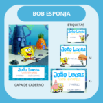 Arquivo Etiqueta Escolar BOB ESPONJA