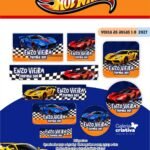 Arquivo Etiqueta Escolar HOT WHEELS