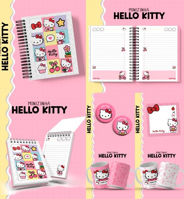 5 - Hello Kitty Rosa Arquivo Coleção Hello Kitty Rosa 2027 - Imagem 1