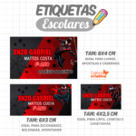 Arquivo Etiqueta Escolar HOMEM ARANHA CUTE