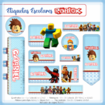 Arquivo Etiqueta Escolar Roblox Menino