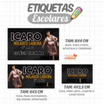 Arquivo Etiqueta Escolar FREEFIRE