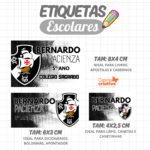 Arquivo Etiqueta Escolar VASCO