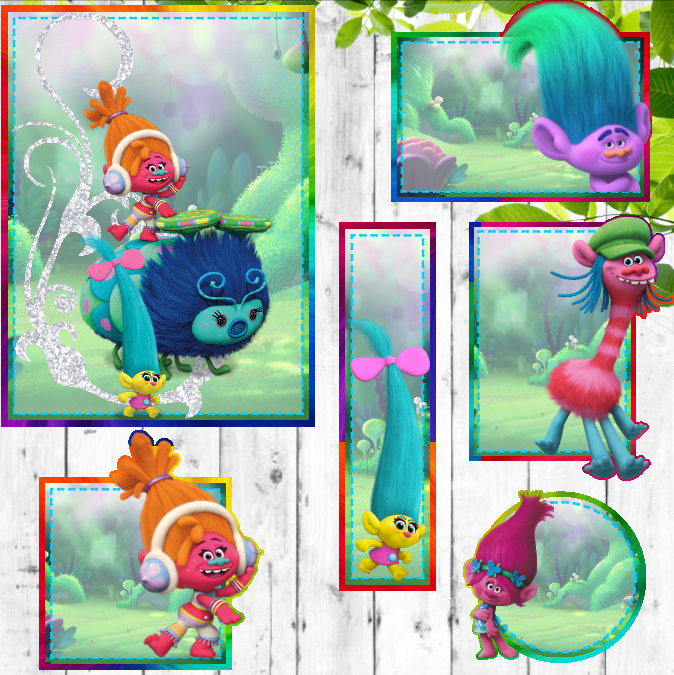 52 - Trolls Arquivo Etiqueta Escolar Trolls - Imagem 1