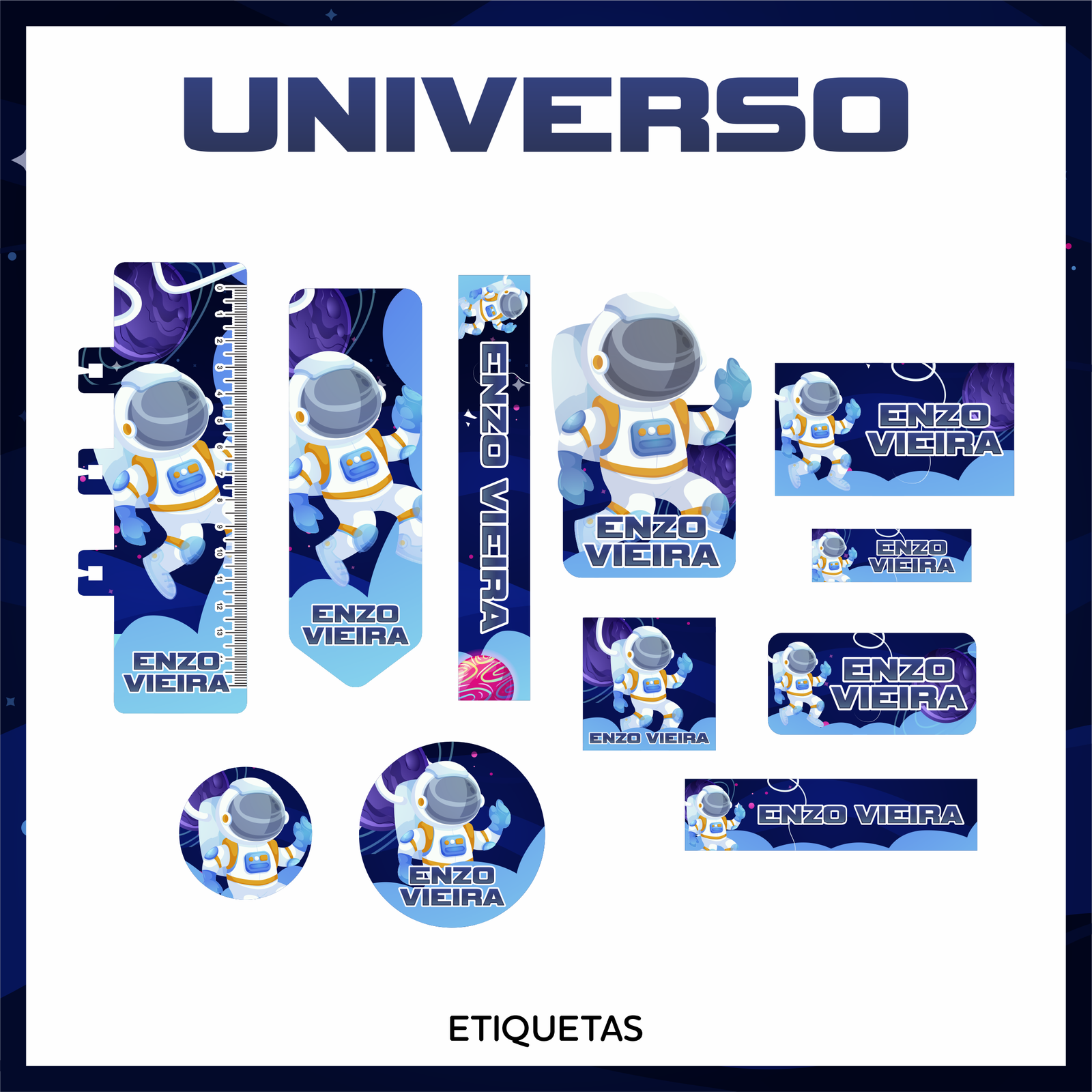 56 - UNIVERSO Arquivo Etiqueta Escolar UNIVERSO - Imagem 1