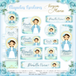 Arquivo Etiqueta Escolar  Virgem Maria
