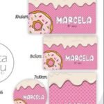 Arquivo Etiqueta Escolar Donuts