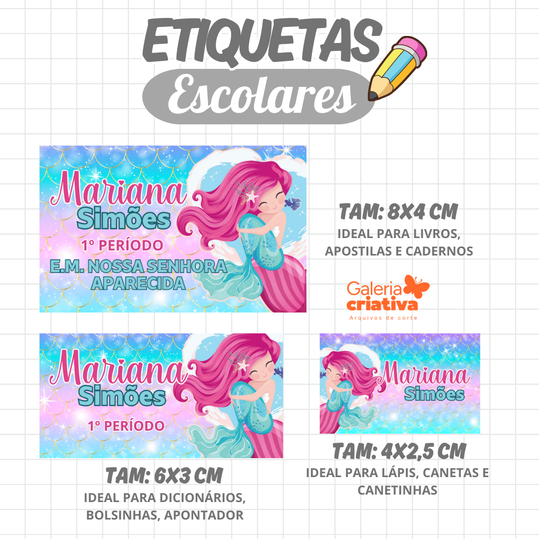 68. SEREIA Arquivo Etiqueta Escolar SEREIA - Imagem 1
