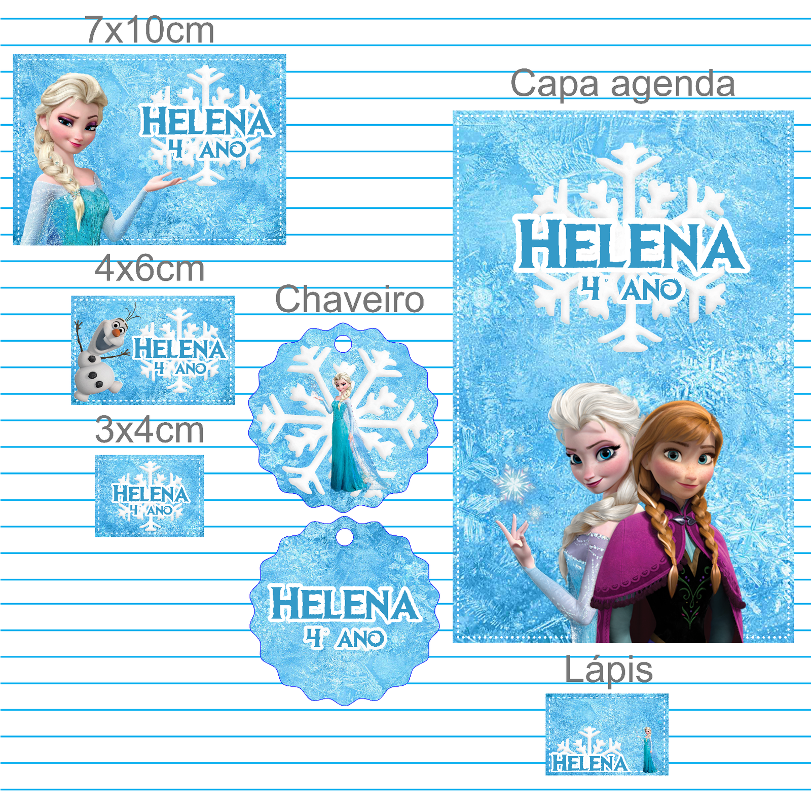 7 - Frozen Arquivo Encadernação Baby Frozen - Imagem 1