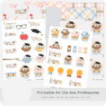 Arquivo Dia dos Professores Printables A4