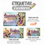 Arquivo Etiqueta Escolar RAPUNZEL ENROLADOS
