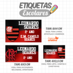 Arquivo Etiqueta Escolar FLAMENGO