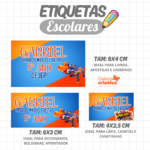 Arquivo Etiqueta Escolar NERF