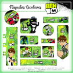 Arquivo Etiqueta Escolar Ben 10