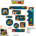 Arquivo Etiqueta Escolar DRAGON BALL