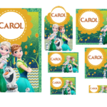 Arquivo Etiqueta Escolar Frozen