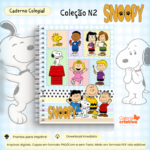 Arquivo Coleção Snoopy N2 Caderno Colegial