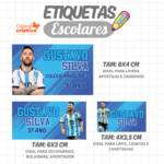 Arquivo Etiqueta Escolar MESSI