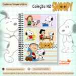 Arquivo Coleção Snoopy N2 Caderno Universitário