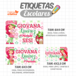 Arquivo Etiqueta Escolar MORANGUINHO