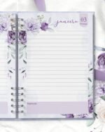 Arquivo Combo 8 Agendas 2027 Perm com/sem Versículos - Violeta - Imagem 2