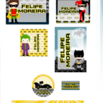 Arquivo Etiqueta Escolar Batman Cute
