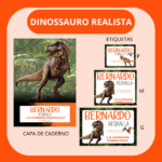 Arquivo Etiqueta Escolar DINOSSAURO REALISTA