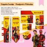 Arquivo Etiqueta Escolar  Deadpool e Wolverine