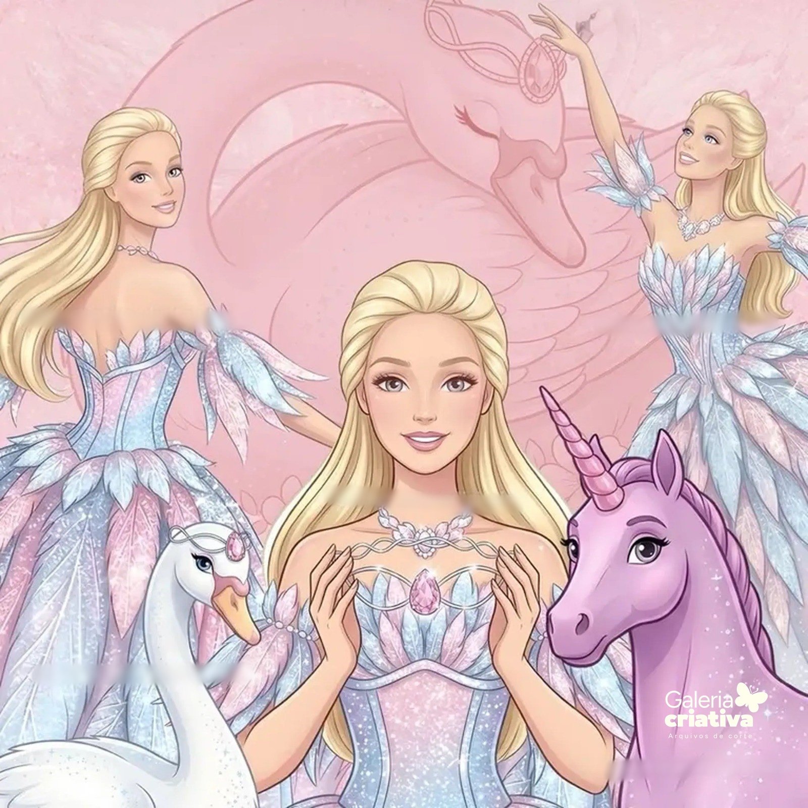 Barbie Lago dos Cisnes Kit Digital Barbie e o Lago dos Cines - Imagem 1