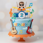 Arquivo Topo de Bolo Baterista Menino