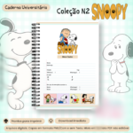 Arquivo Coleção Snoopy N2 Caderno Universitário - Imagem 3