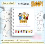 Arquivo Coleção Snoopy N2 Caderno Colegial - Imagem 2