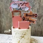 Arquivo Topo de Bolo Despedida de Viagem