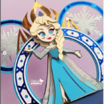 Arquivo Topo de Bolo Elsa Frozen