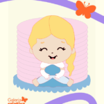 Arquivo Topo de Bolo Elsa Frozen Baby