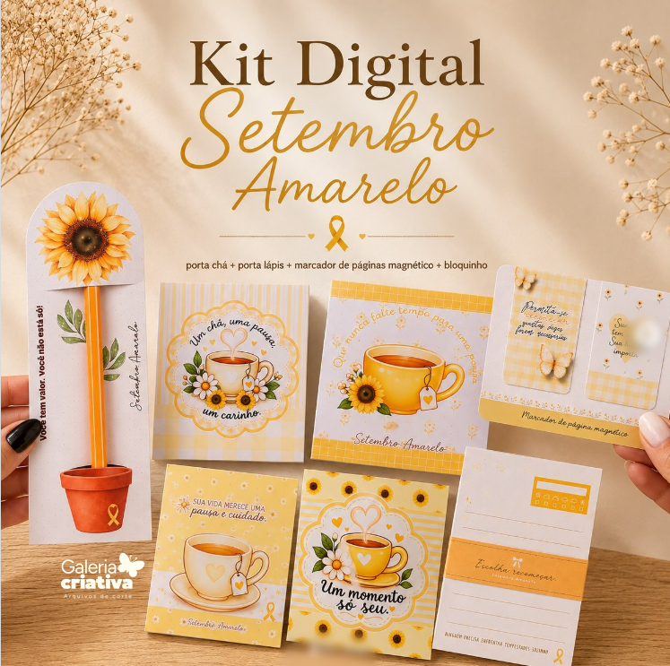 KIT 2026 Arquivo Setembo Amarelo Kit Mimos - Imagem 1