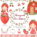 Kit Digital Moranguinho Doce Infância Aquarela