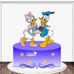 Arquivo Topo de Bolo Margarida e Donald em Camadas