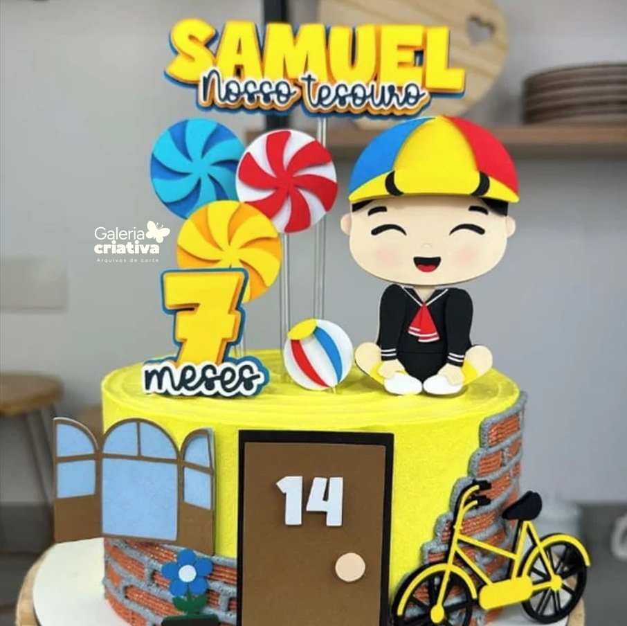 Quico Baby Arquivo Topo de Bolo Quico Baby - Imagem 1