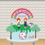 Arquivo Topo de Bolo Roblox Menina Arco íris