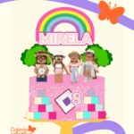 Arquivo Topo de Bolo Roblox Menina Arco íris 2